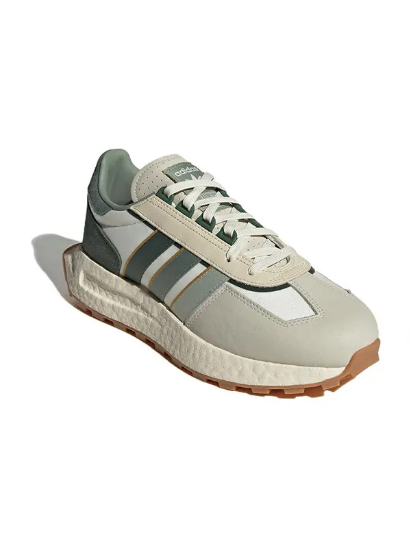 Кроссовки оригиналы ретро e5 Adidas — изображение 3 из 4, бежевый/зеленый/белый