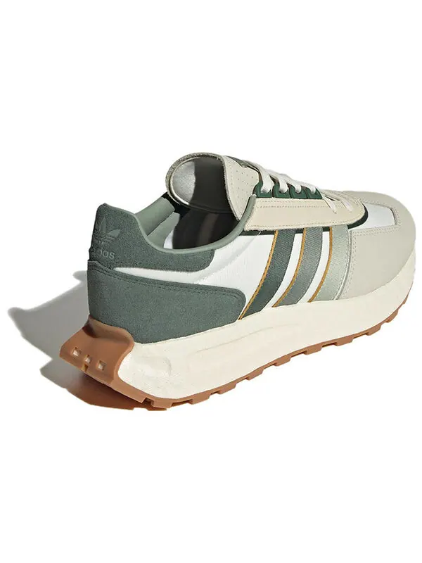 Кроссовки оригиналы ретро e5 Adidas — изображение 4 из 4, бежевый/зеленый/белый