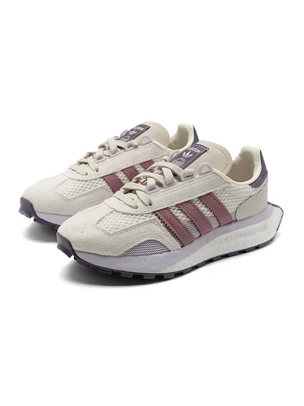 Кроссовки оригиналы ретро кроссовки e5 Adidas — изображение 3 из 4, бежевый/белый/фиолетовый