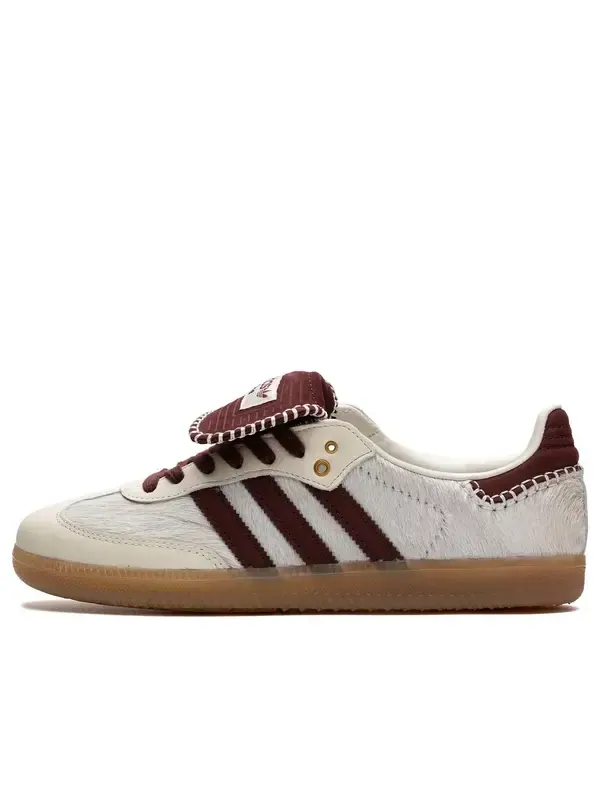 Кроссовки adidas originals x Wales Bonner Samba Pony 'Cream White' — изображение 1 из 1, белый/коричневый/белый