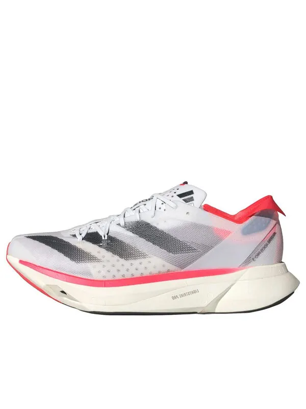 Кроссовки adizero adios pro 3 'white black solar red' Adidas — изображение 1 из 1, белый/черный/красный