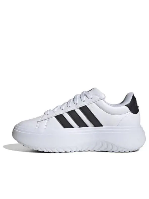Кроссовки grand court platform shoes Adidas — изображение 1 из 4, белый/черный