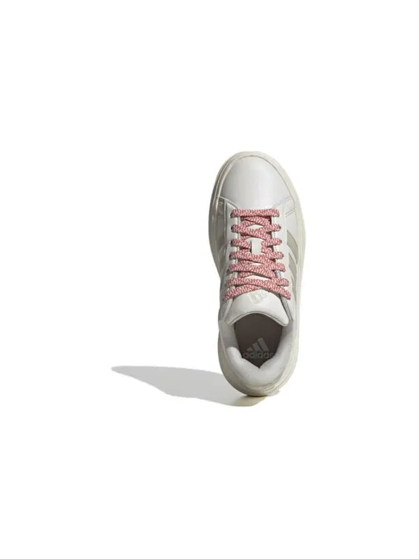 Кроссовки grand court platform shoes Adidas — изображение 4 из 4, бежевый/розовый
