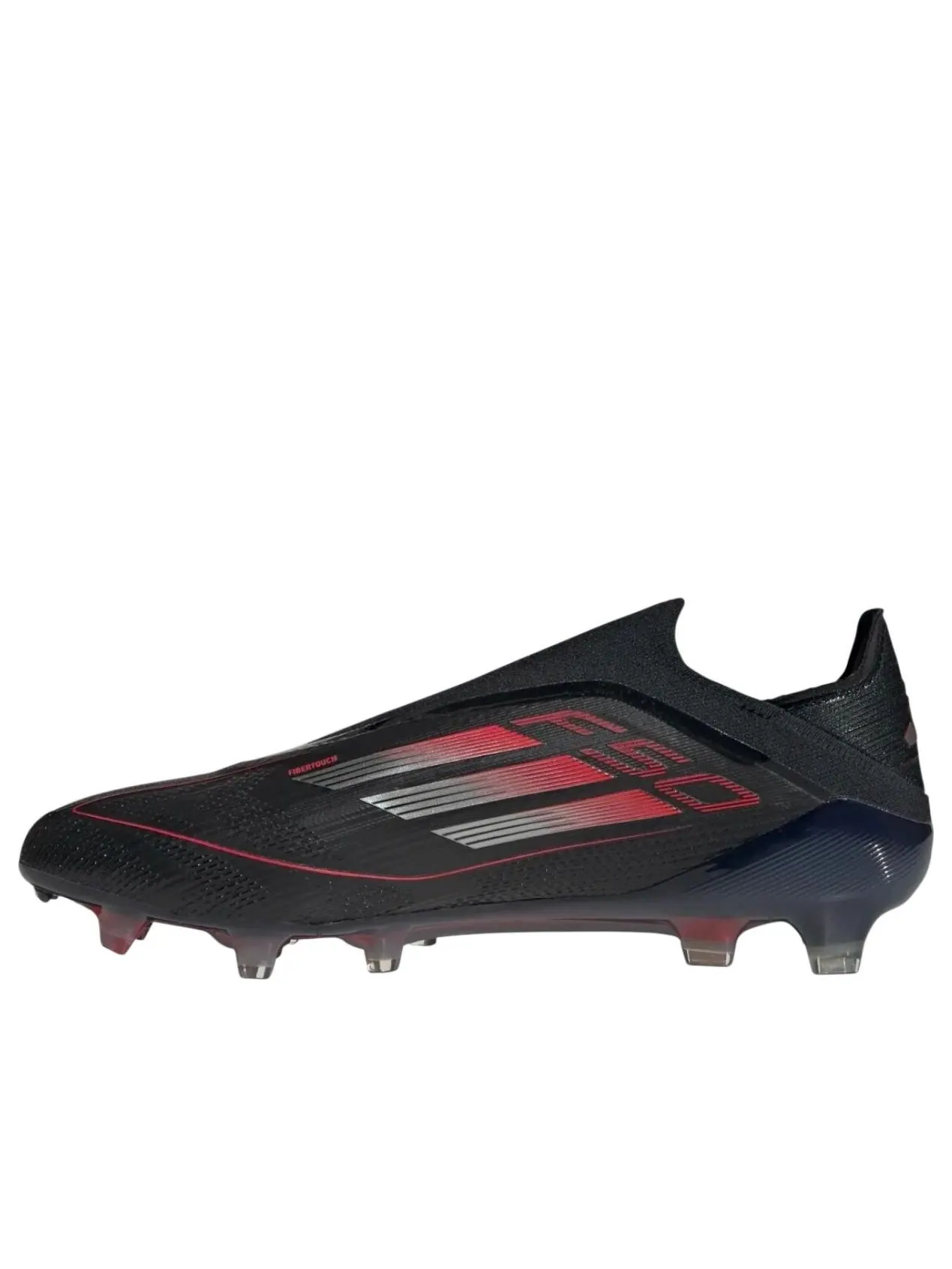 Adidas F50 Elite Laceless FG 'Core Black Iron Metallic Lucid Red' — изображение 1 из 5, черный/металлик/красный