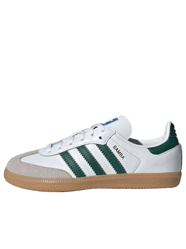Кроссовки самба ог Adidas — изображение 1 из 4, белый/зеленый