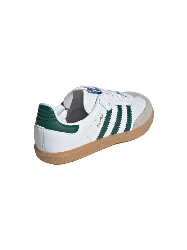 Кроссовки самба ог Adidas — изображение 4 из 4, белый/зеленый