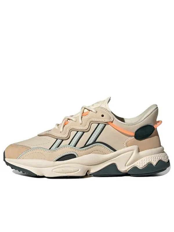 Кроссовки originals ozweego w 'ecru tint shadow green' Adidas — изображение 1 из 4, зеленый/бежевый