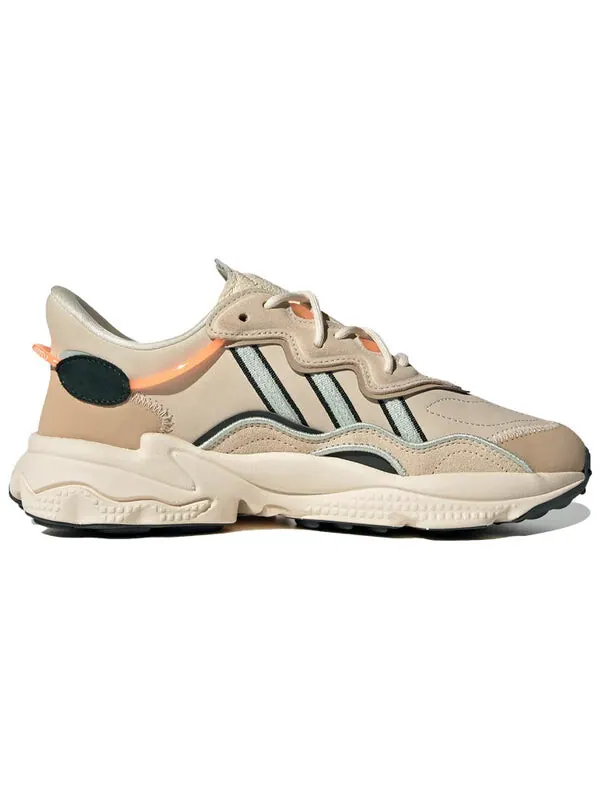 Кроссовки originals ozweego w 'ecru tint shadow green' Adidas — изображение 2 из 4, зеленый/бежевый