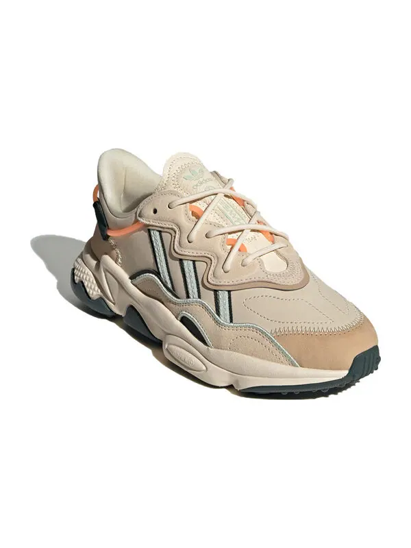 Кроссовки originals ozweego w 'ecru tint shadow green' Adidas — изображение 3 из 4, зеленый/бежевый