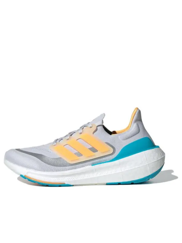 Кроссовки ультрабуст лайт Adidas — изображение 1 из 2, серый/оранжевый/голубой