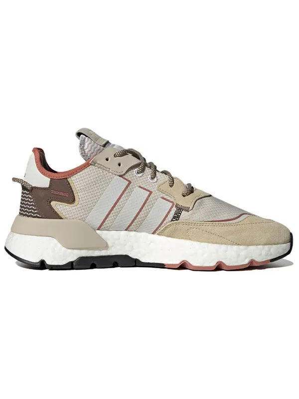 Кроссовки оригинальные nite jogger Adidas — изображение 2 из 4, бежевый