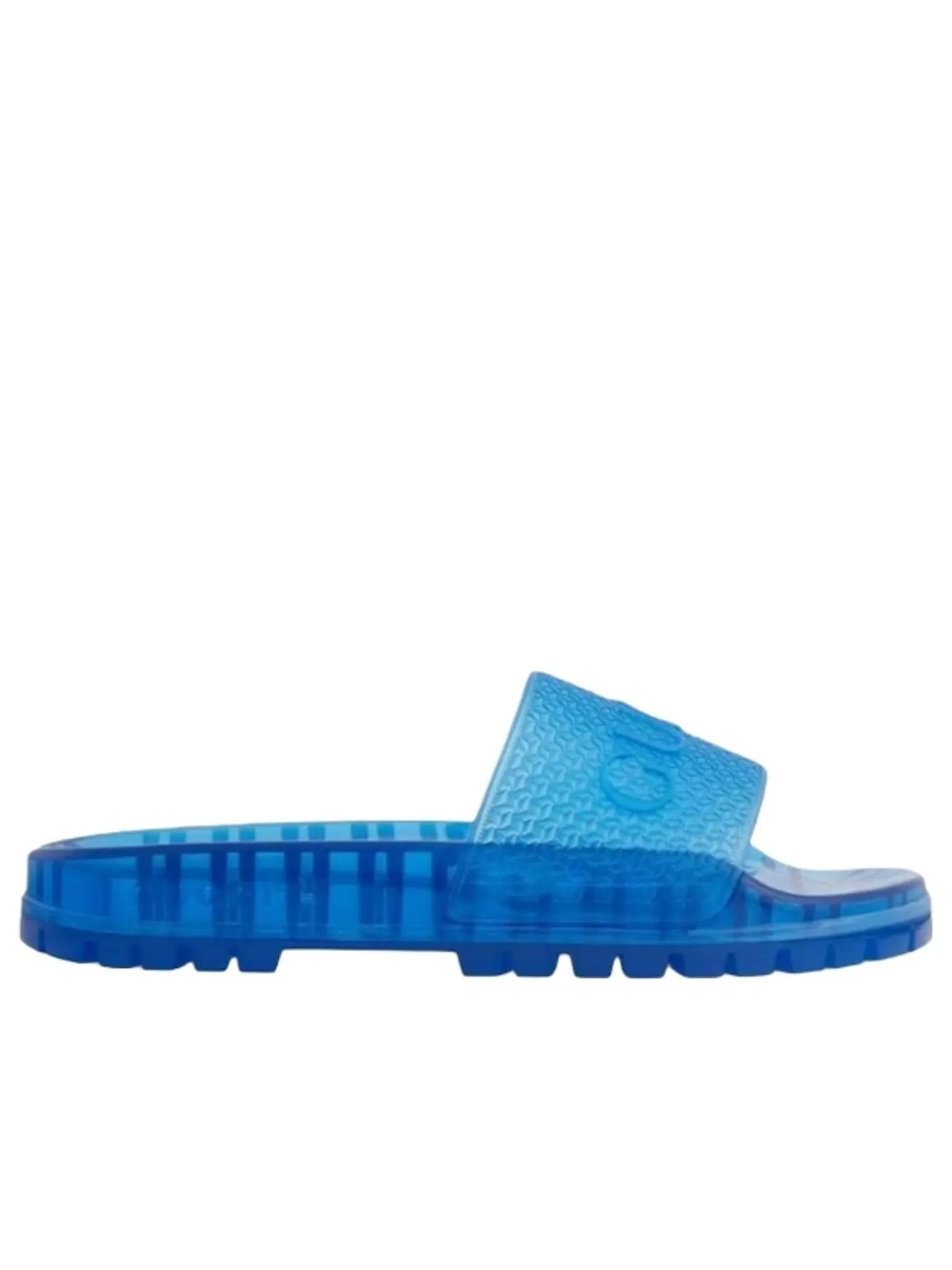 Шлепанцы Adilette 'Blue' Adidas x Gucci — изображение 5 из 5, синий