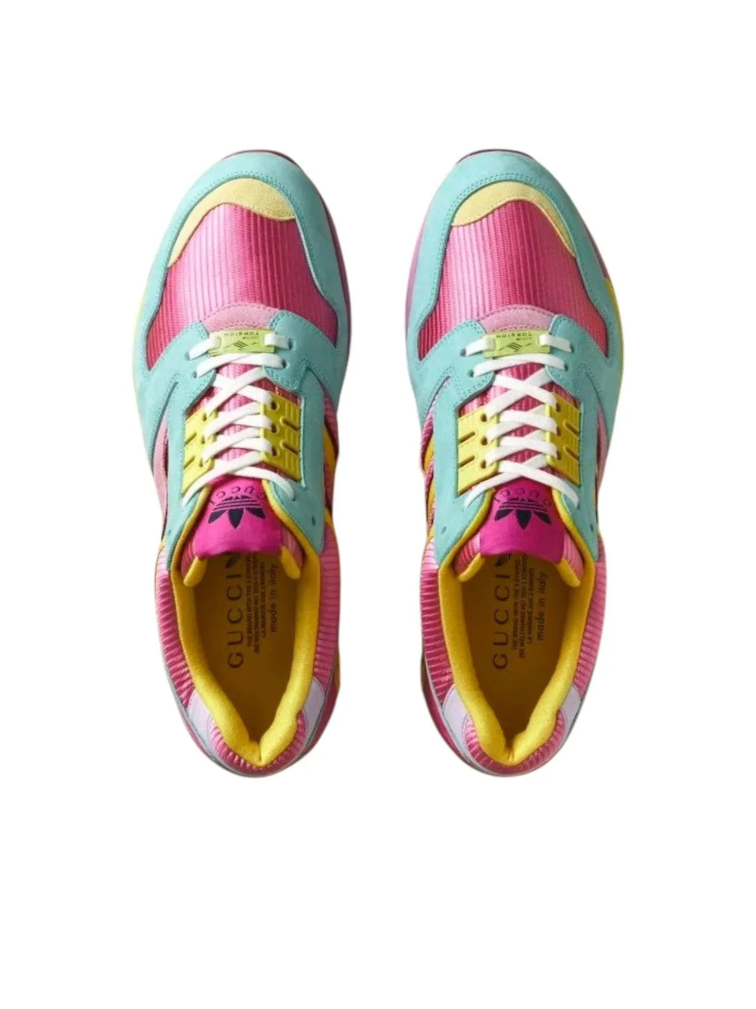 Кроссовки adidas x Gucci ZX 8000 'Pink Strata' — изображение 3 из 4, розовый