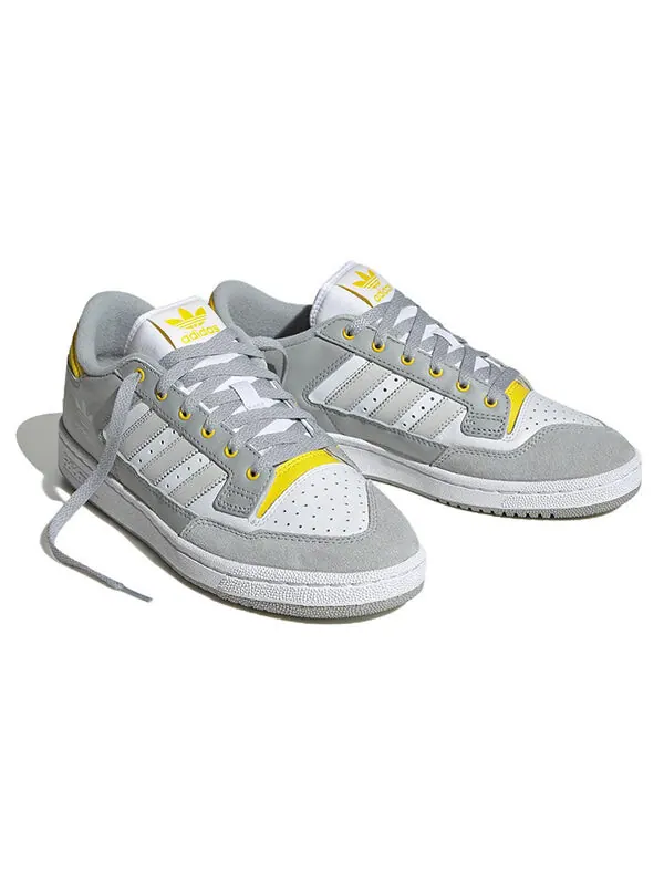 Кроссовки оригиналы centennial 85 низкие Adidas — изображение 3 из 4, серый/желтый