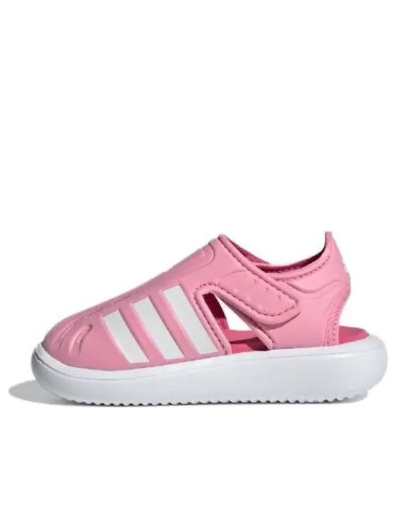 Кроссовки с закрытым носком летние водные сандалии Adidas — изображение 1 из 4, розовый/белый