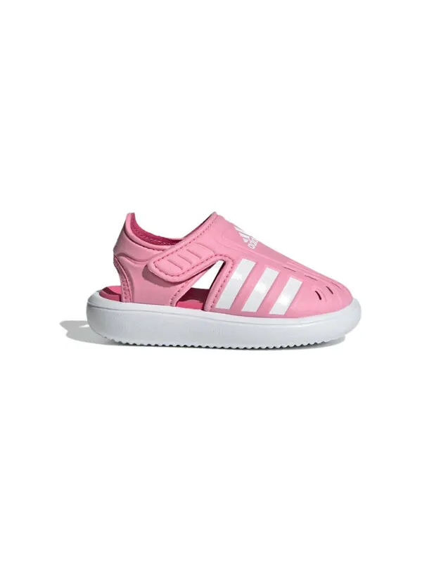 Кроссовки с закрытым носком летние водные сандалии Adidas — изображение 2 из 4, розовый/белый