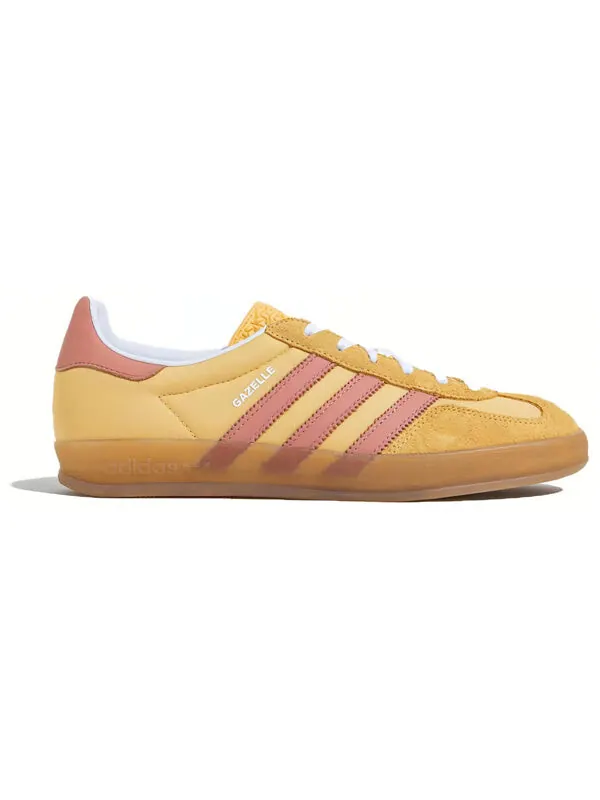 Кроссовки газель для помещений Adidas — изображение 4 из 4, желтый/розовый