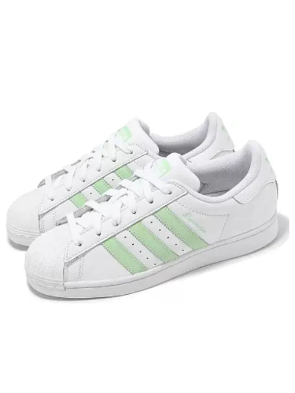 Кроссовки оригиналы суперзвезда Adidas — изображение 1 из 3, белый/зеленый