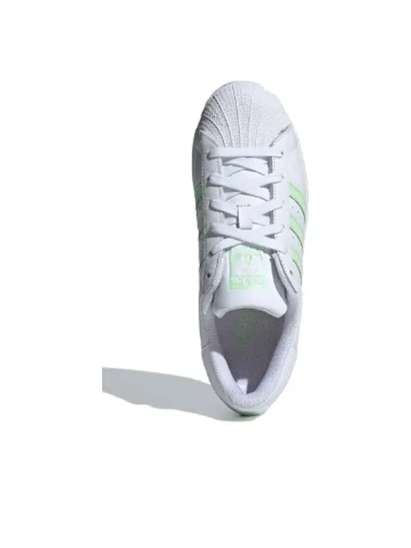 Кроссовки оригиналы суперзвезда Adidas — изображение 3 из 3, белый/зеленый