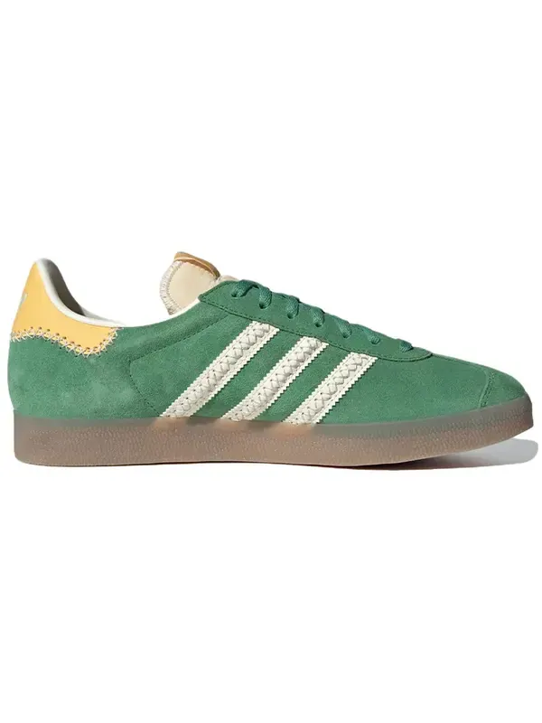 Кроссовки газель Adidas — изображение 2 из 4, зеленый/желтый/белый