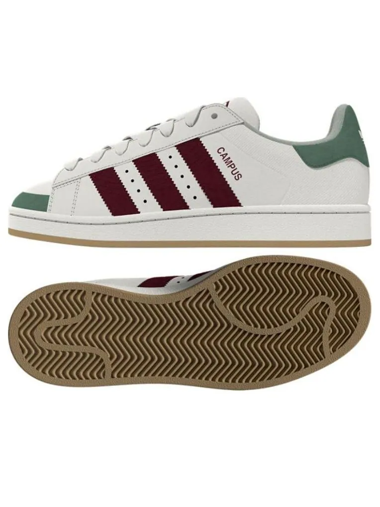 Adidas Campus 00s 'White Burgundy Green' — изображение 3 из 3, белый/бордовый/зеленый