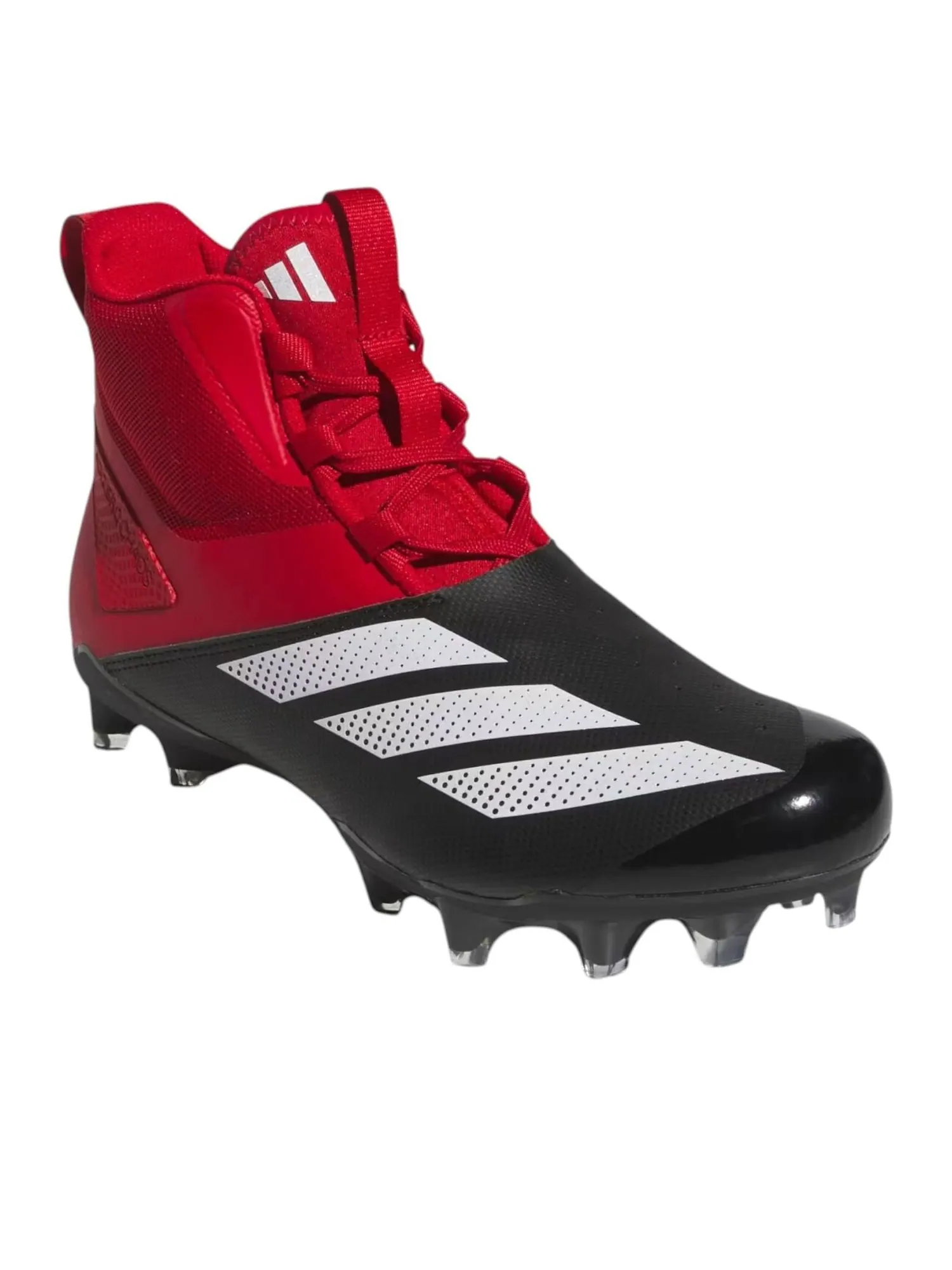 Футбольные бутсы Adidas Adizero Chaos Linemen Cleats 'Team Power Red 2 Core Black' — изображение 4 из 5, красный/белый/черный
