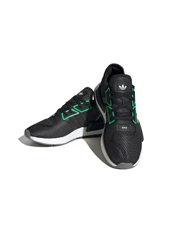 Кроссовки nmd_g1 'black green' Adidas — изображение 3 из 4, черный/серый/белый