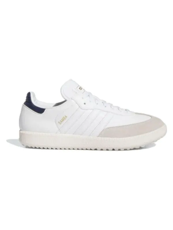 Кроссовки adidas Samba Spikeless Golf 'White Collegiate Navy' — изображение 2 из 4, белый/темно-синий/белый