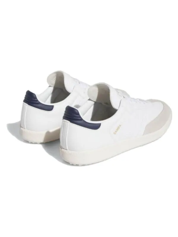 Кроссовки adidas Samba Spikeless Golf 'White Collegiate Navy' — изображение 4 из 4, белый/темно-синий/белый