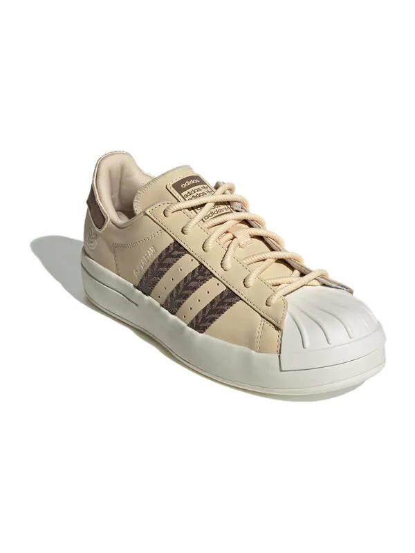 Кроссовки оригиналы ayoon superstar Adidas — изображение 3 из 4, песочный//белый