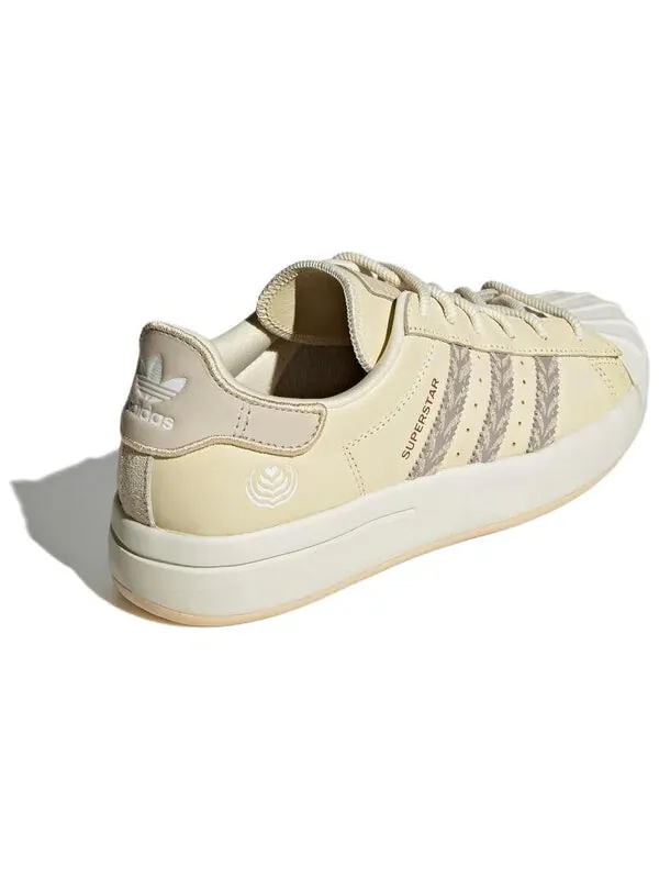 Кроссовки оригинальные суперзвезда ayoon shoes Adidas — изображение 3 из 4, бежевый/белый/серый
