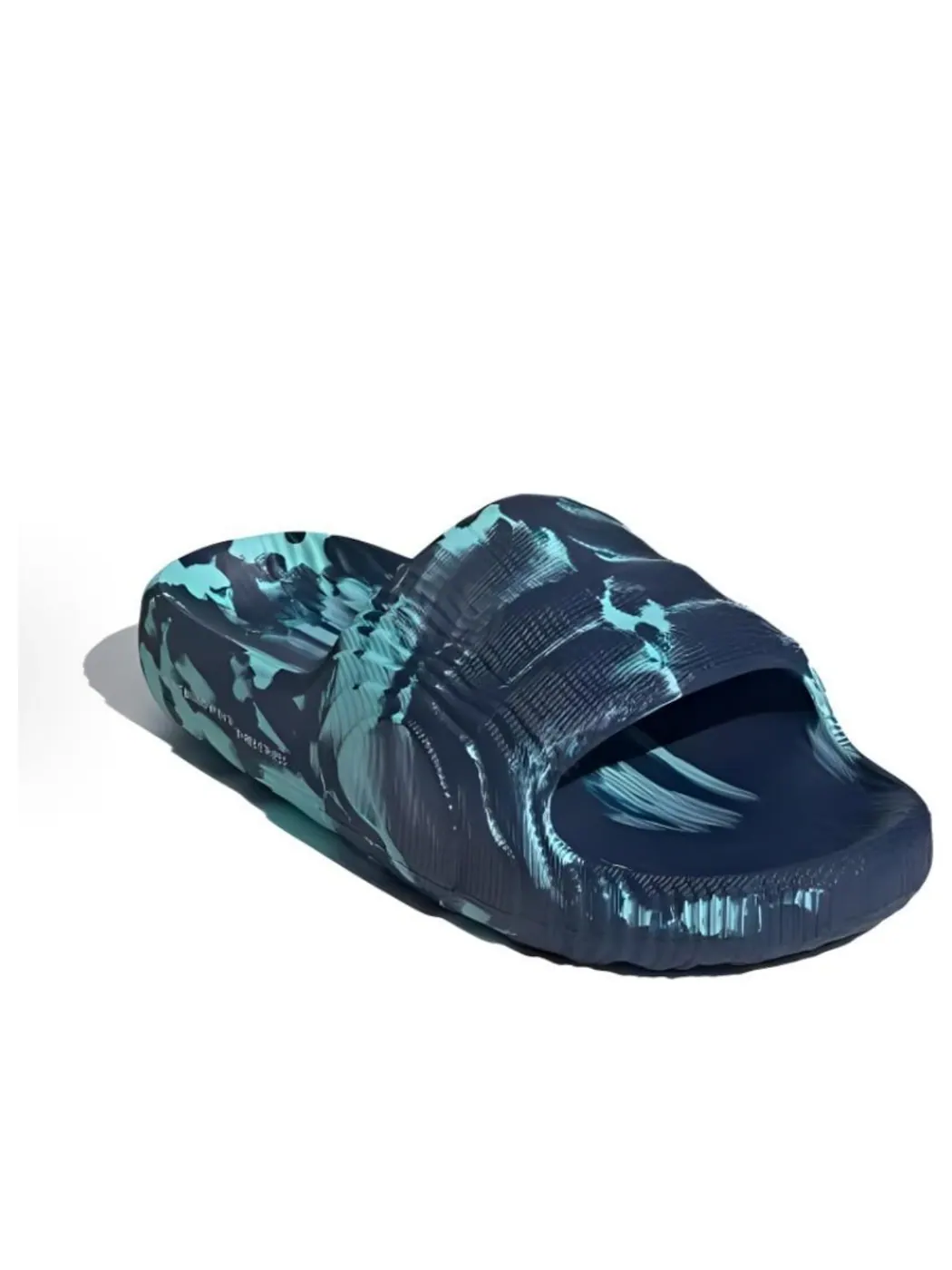 (WMNS) Adidas Adilette 22 Slides 'Night Indigo Easy Mint Cloud White' — изображение 2 из 5, индиго//белый
