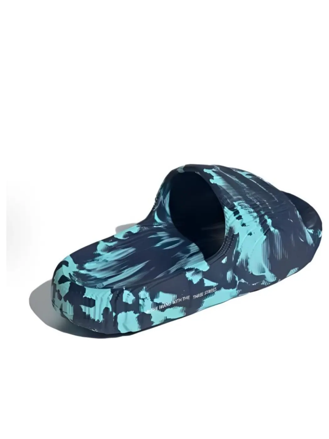 (WMNS) Adidas Adilette 22 Slides 'Night Indigo Easy Mint Cloud White' — изображение 3 из 5, индиго//белый