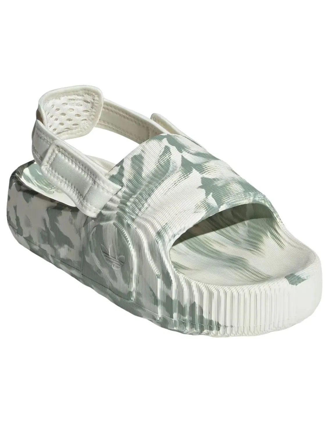 (WMNS) Adidas Adilette 22 XLG Slide 'Off White Silver Green' — изображение 4 из 5