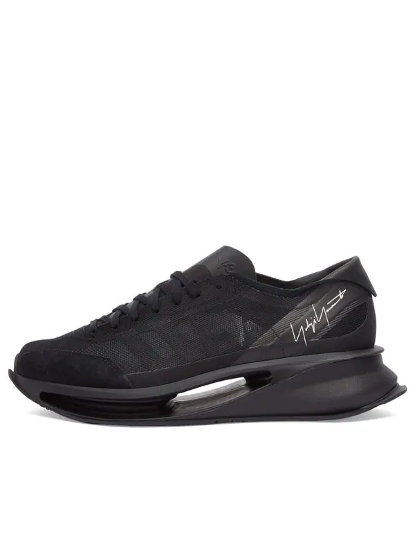 Кроссовки y-3 s-gendo run 'triple black' Adidas — изображение 1 из 4, черный/черный/черный