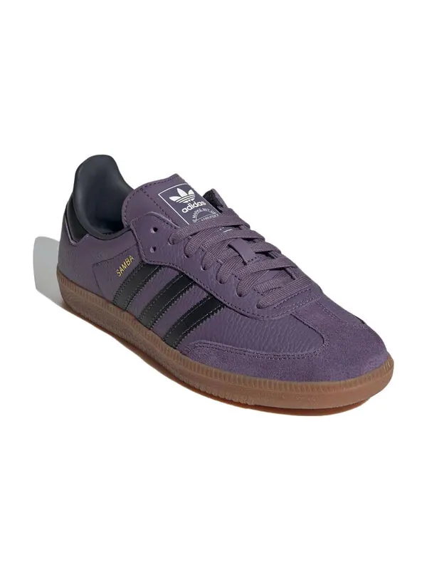 Кроссовки самба ог Adidas — изображение 3 из 4, фиолетовый//белый