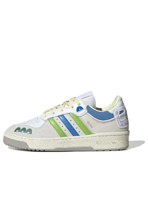 Кроссовки оригиналы rivalry 86 низкие Adidas — изображение 1 из 4, белый/зеленый/синий