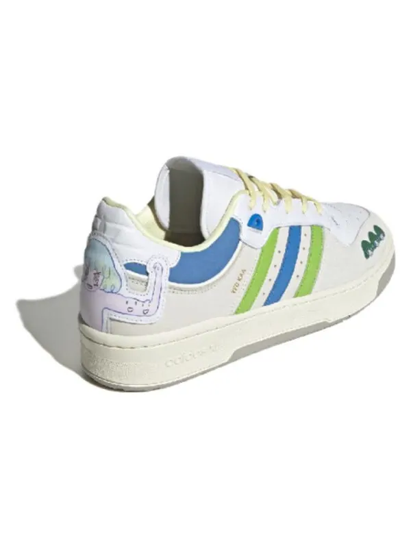 Кроссовки оригиналы rivalry 86 низкие Adidas — изображение 3 из 4, белый/зеленый/синий