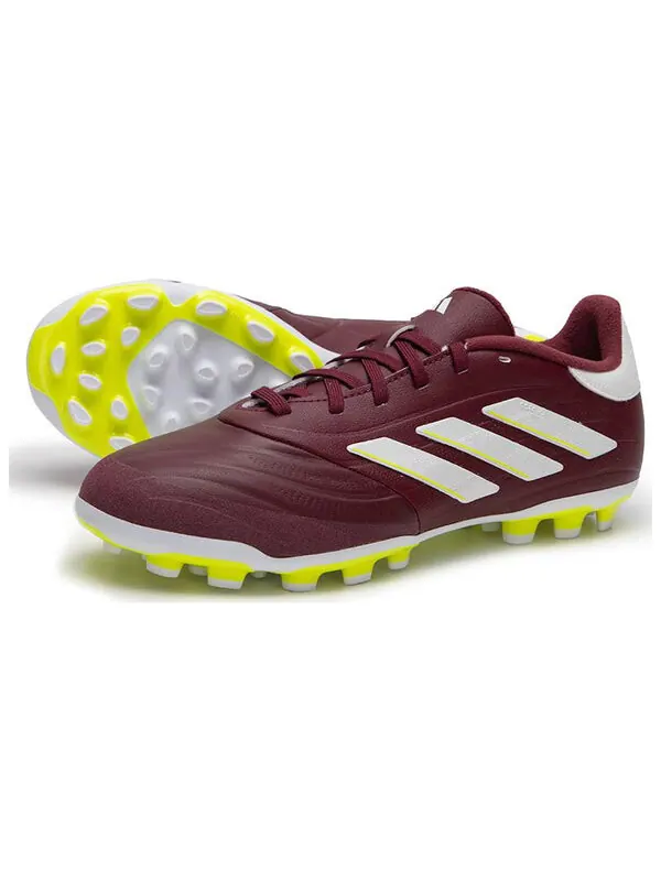Кроссовки copa pure 2 league 2g 3g ag 'burgundy white' Adidas — изображение 2 из 4, бордовый/белый/желтый