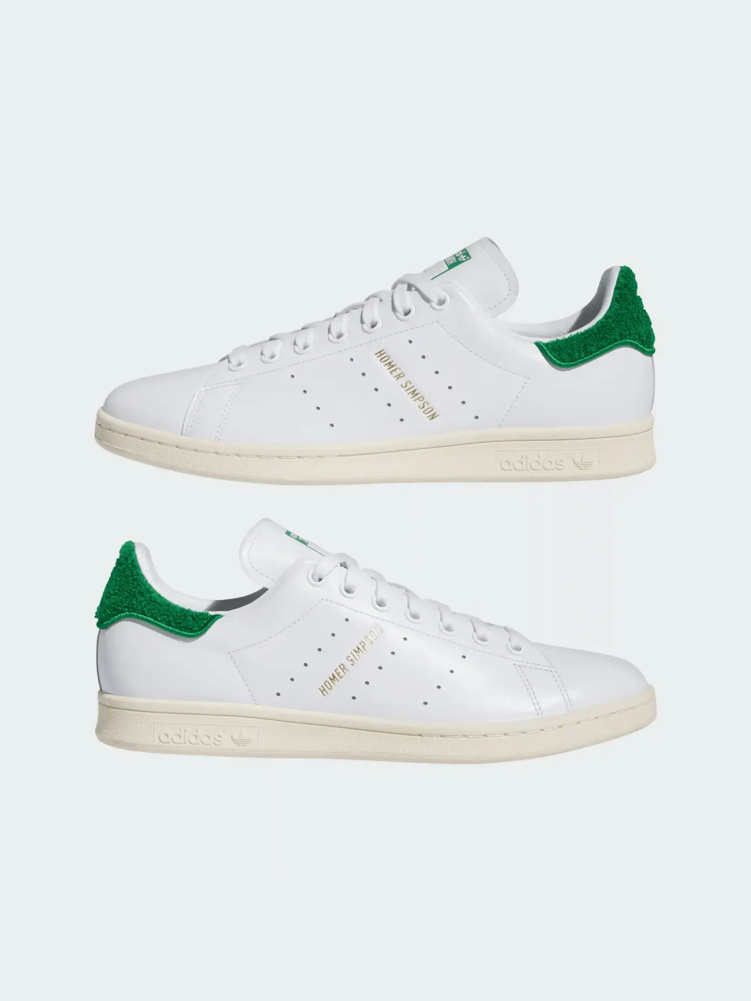 Кроссовки Adidas Stan Smith 'Гомер Симпсон' — изображение 3 из 10, белый