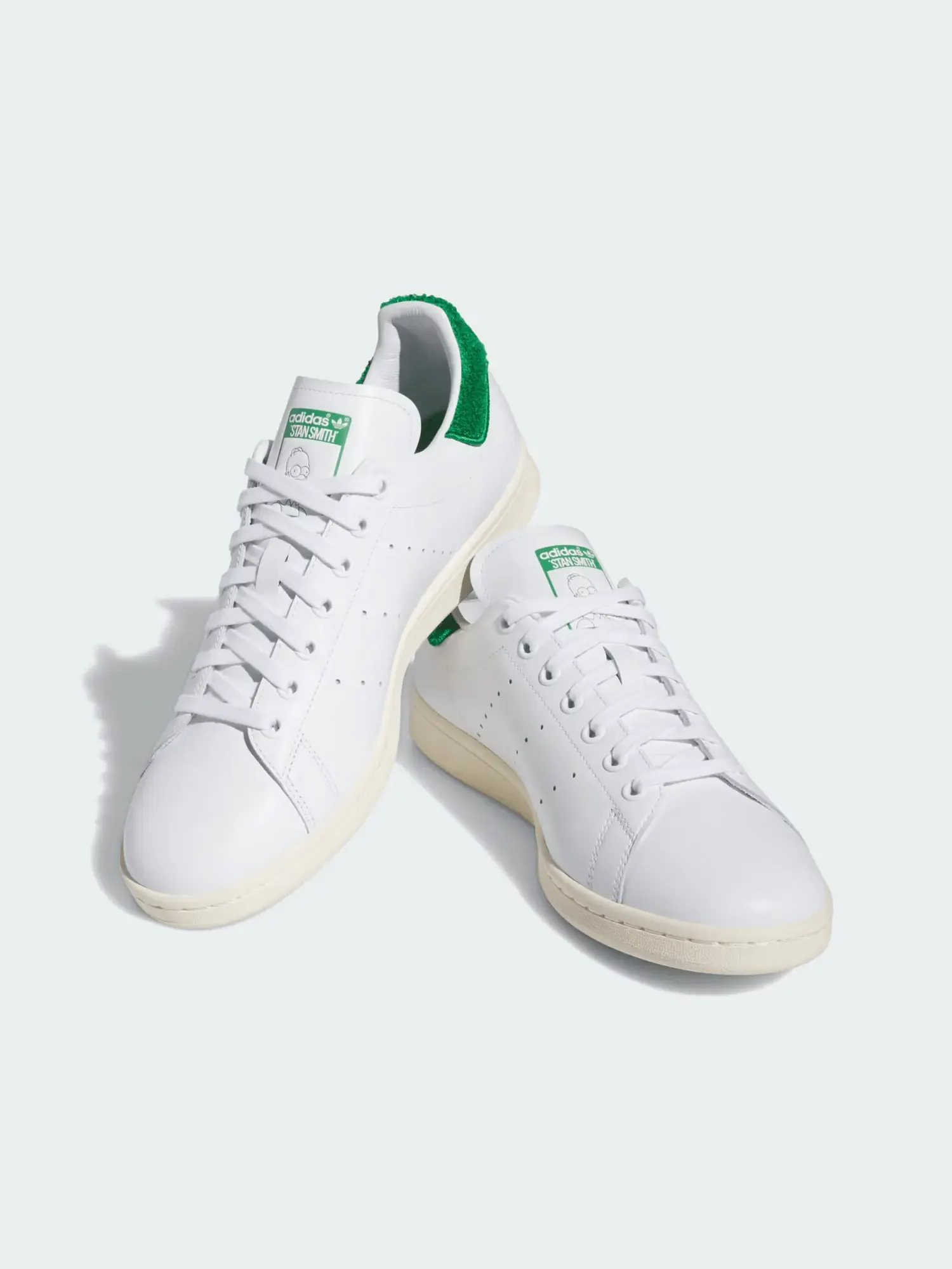 Кроссовки Adidas Stan Smith 'Гомер Симпсон' — изображение 4 из 10, белый