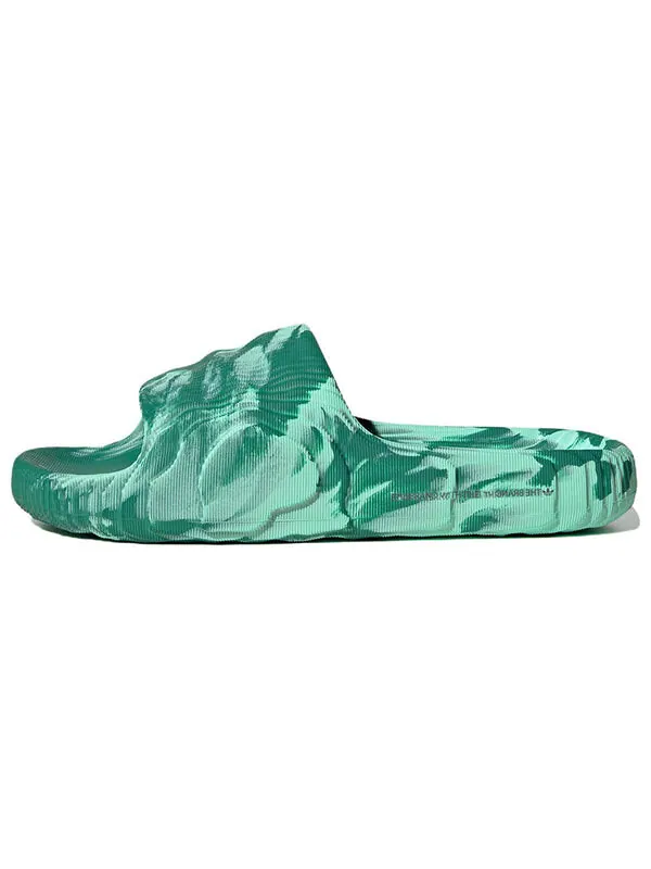 Тапочки originals adilette 22 'court green pulse mint' Adidas — изображение 2 из 4, зеленый