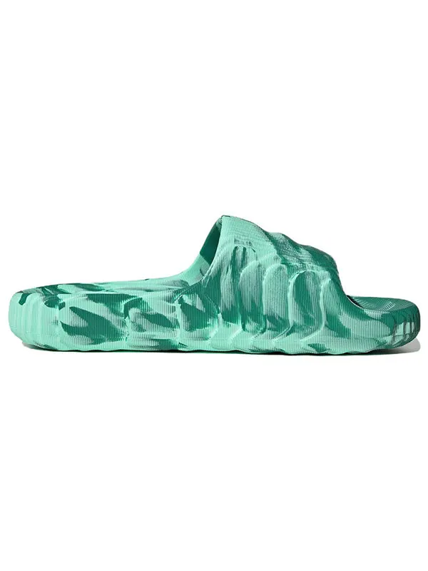 Тапочки originals adilette 22 'court green pulse mint' Adidas — изображение 3 из 4, зеленый
