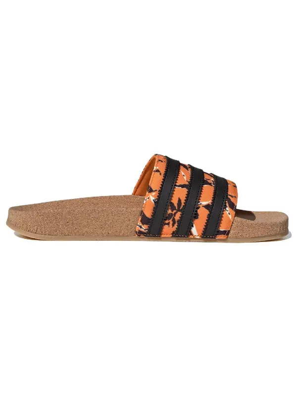 Тапочки оригиналы adilette Adidas — изображение 2 из 4, яркий оранжевый черный