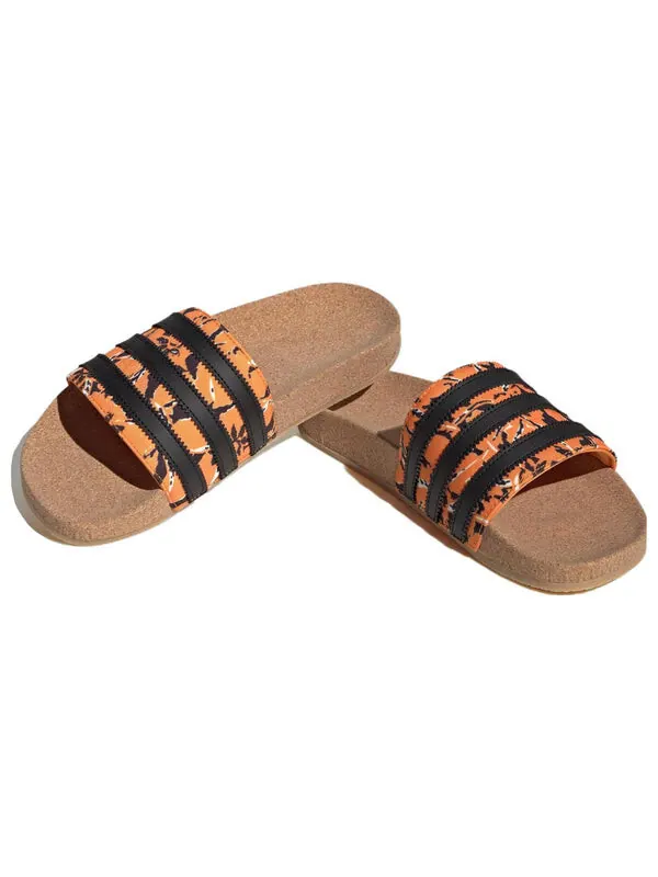 Тапочки оригиналы adilette Adidas — изображение 3 из 4, яркий оранжевый черный