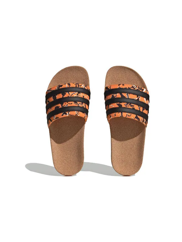 Тапочки оригиналы adilette Adidas — изображение 4 из 4, яркий оранжевый черный