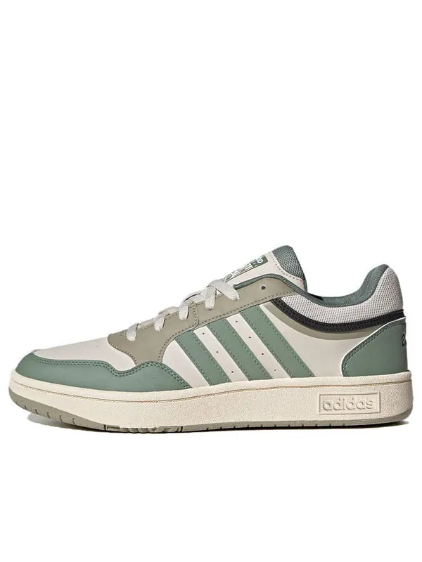 Кроссовки neo hoops 3.0 shoes Adidas — изображение 1 из 4, кремовый белый/зеленый