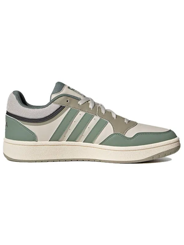 Кроссовки neo hoops 3.0 shoes Adidas — изображение 2 из 4, кремовый белый/зеленый