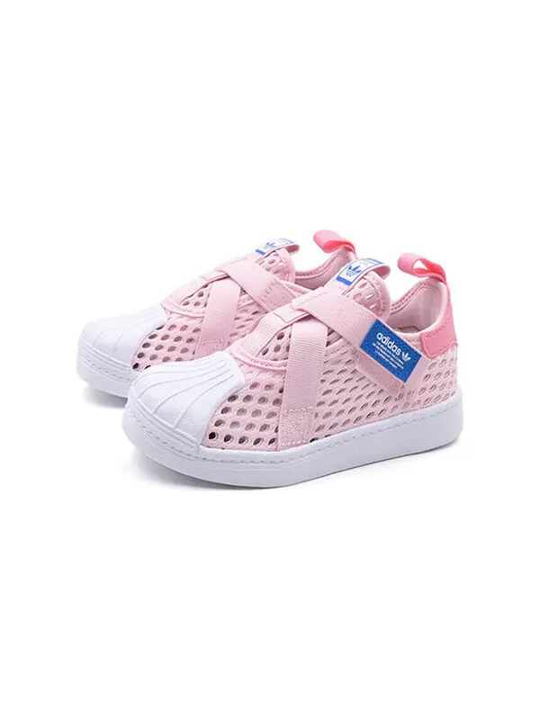 Кроссовки оригинальные superstar 360 cf Adidas — изображение 2 из 4, розовый/белый