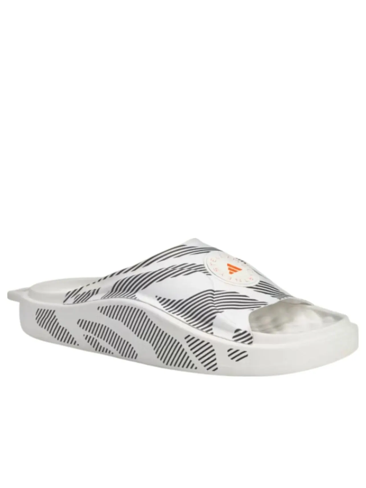 (WMNS) Adidas x Stella McCartney Slide 'White Black' — изображение 2 из 6, белый/белый/черный